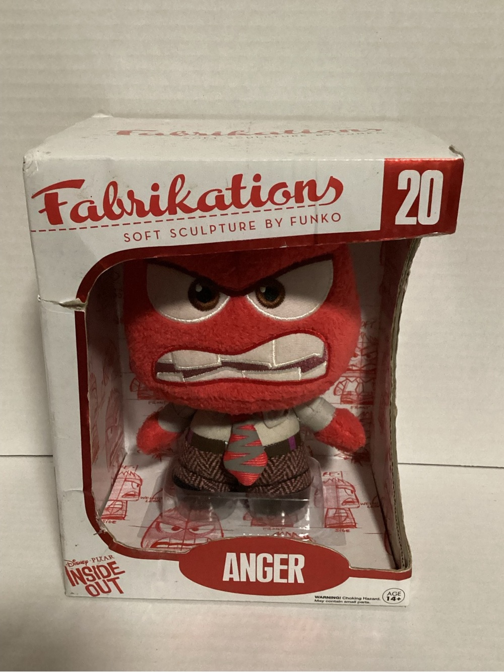 Funko Fabrikations Anger Boxed Figure – Red and White